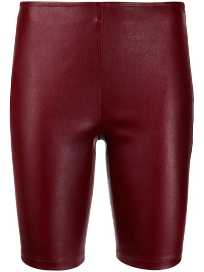 Shop Manokhi Mid-rise Cycling Shorts In Red