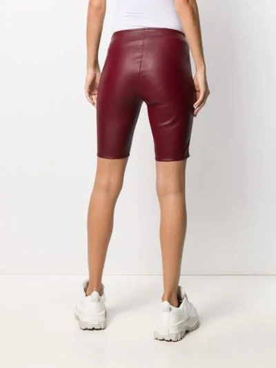 Shop Manokhi Mid-rise Cycling Shorts In Red