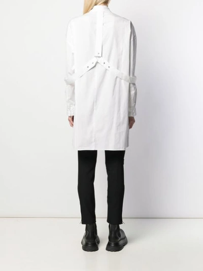 Shop Yohji Yamamoto Double Vent Shirt In White