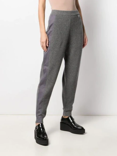 Shop Stella Mccartney Elasticated Jogging Trousers In Grey
