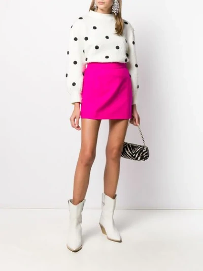 Shop Attico High-waisted Mini-skirt In Pink