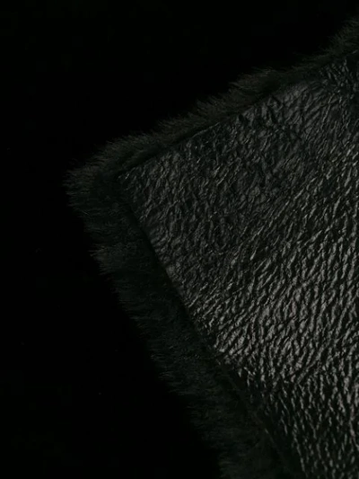 Shop Blancha Belted Faux-fur Coat In Black