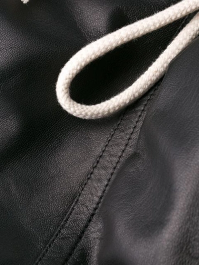 Shop Plan C Hooded Contrasting-stripe Jacket In Black