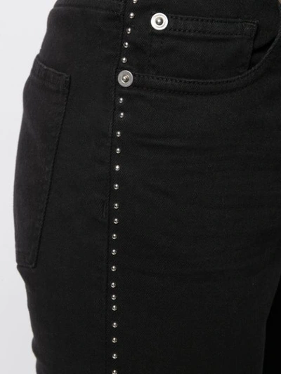 Shop Iro Studded Tapered Jeans In Black