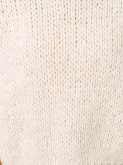 Shop Roberto Collina Cable Knit Wool Jumper In Neutrals