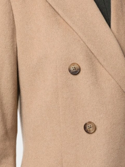 Shop Polo Ralph Lauren Mid-length Double-breasted Coat In Brown