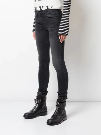 Shop R13 Alison Skinny Jeans In Black