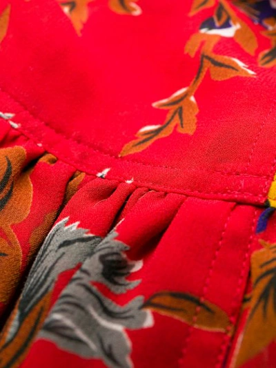 Pre-owned Jean Paul Gaultier 花卉吊带裙 In Red