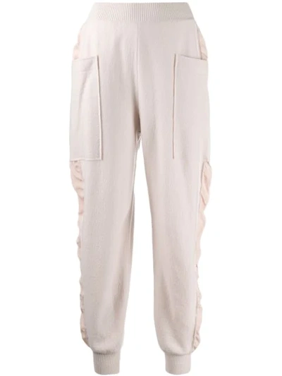 Shop Stella Mccartney Tapered Track Pants In Pink