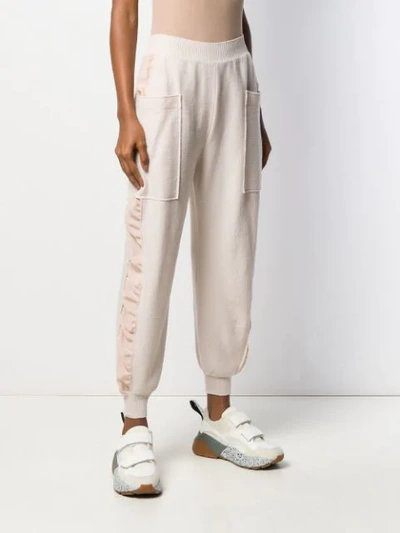 Shop Stella Mccartney Tapered Track Pants In Pink