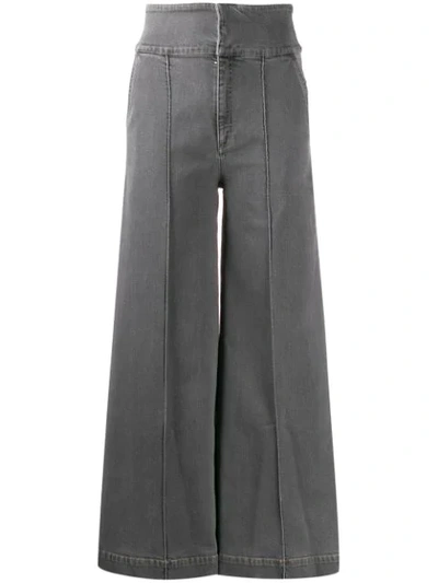 Shop Stella Mccartney High-waisted Wide-leg Jeans In Black