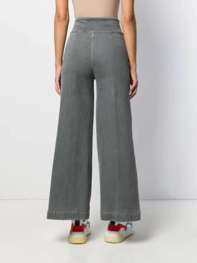 Shop Stella Mccartney High-waisted Wide-leg Jeans In Black