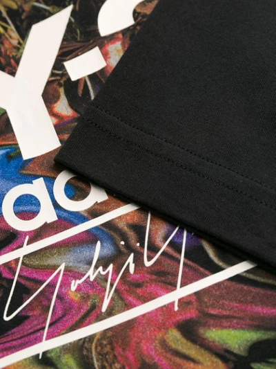 Shop Y-3 Logo Print Long Sleeve Top In Black