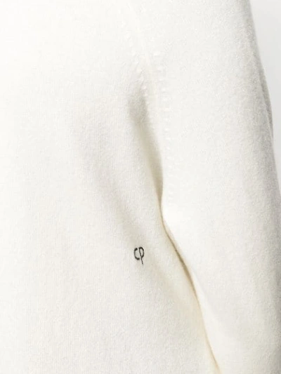 Chinti & Parker Contrast Ribbed-knit Jumper In Neutrals