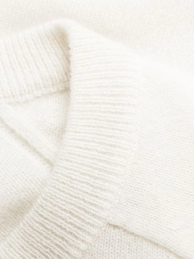 Chinti & Parker Contrast Ribbed-knit Jumper In Neutrals