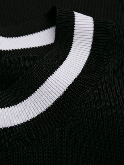 Shop Rag & Bone Contrast-trim Sweater In Black