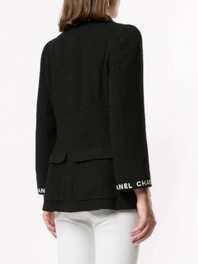 Pre-owned Chanel Long Sleeve Jacket In Black
