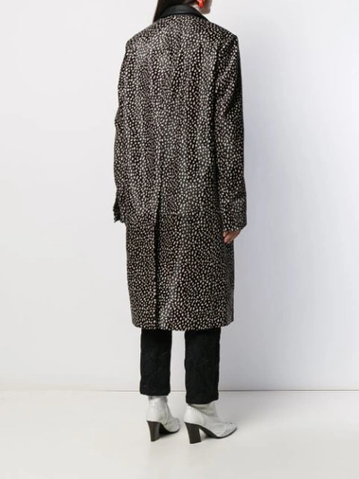 Shop Haider Ackermann Spotted Coat In Brown