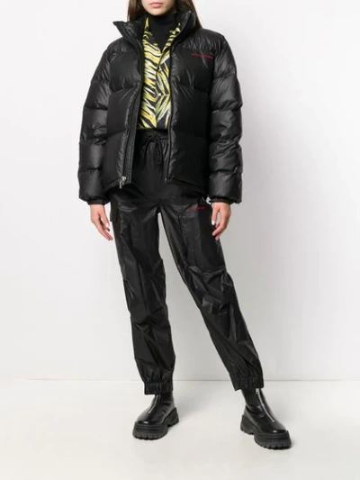 Shop Alexander Wang Short Padded Jacket In Black