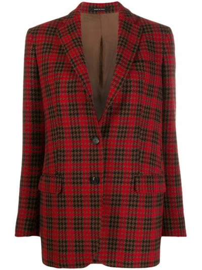 Shop Tagliatore Betsy Checked Jacket In Red