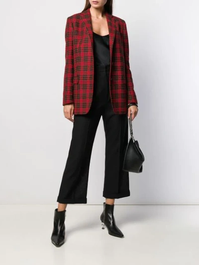 Shop Tagliatore Betsy Checked Jacket In Red