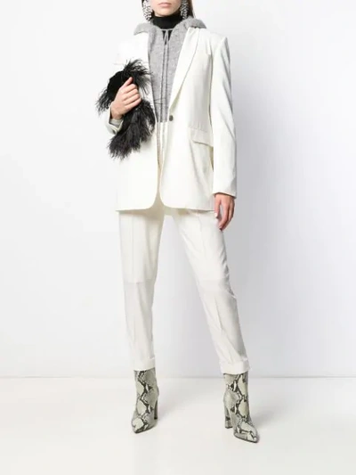 Shop Isabel Marant Shawl Collar Blazer In White