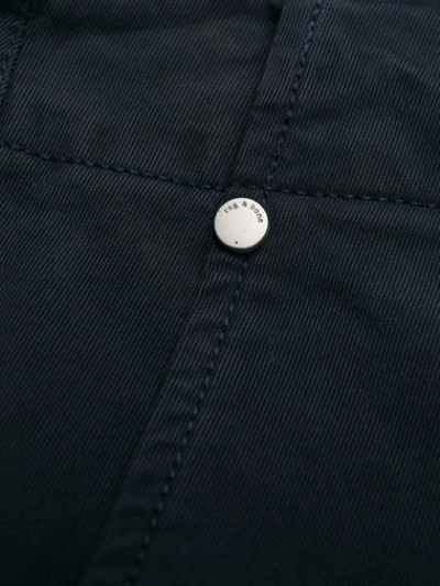 Shop Rag & Bone Cropped Slim-fit Trousers In Blue