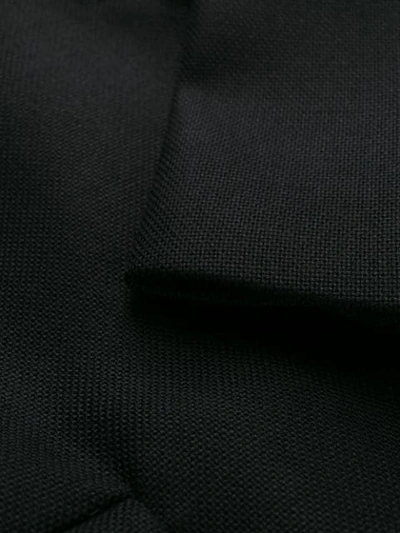 Shop Yang Li Contrast Panel Single-breasted Coat In Black