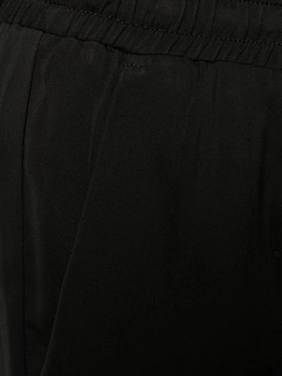 Shop Liu •jo Drawstring Waist Track Trousers In Black