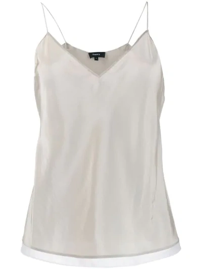 Shop Theory Panel Hem Camisole In Parchment