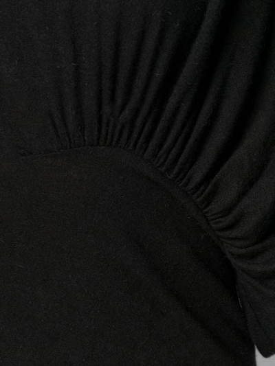 Shop Rick Owens Draped One Sleeve Dress In Black
