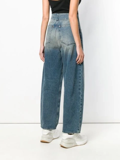 Shop Mm6 Maison Margiela Wide-leg Jeans - Blue