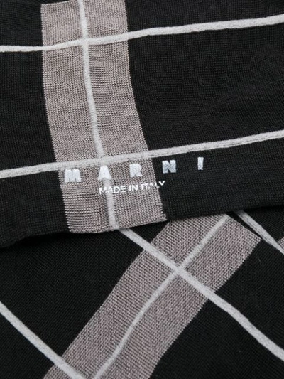 Shop Marni Tartan Pattern Socks - Black