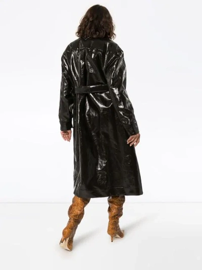 Shop Lemaire Einreihiger Trenchcoat In 492 Chocolate