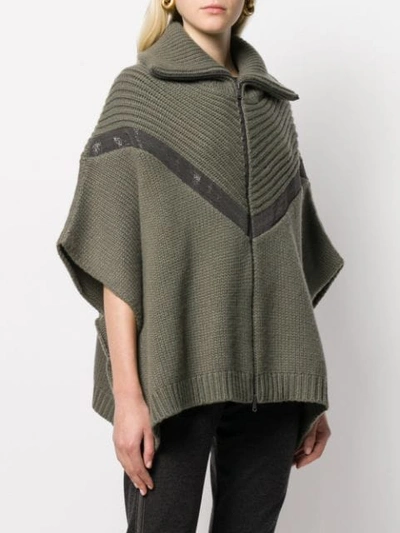 KNITTED CAPE JUMPER