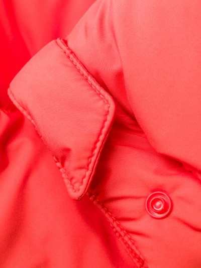 Shop Aspesi Oversized Down Jacket In Orange
