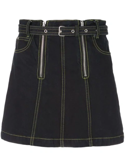 Shop Proenza Schouler A-line Denim Mini Skirt In Blue