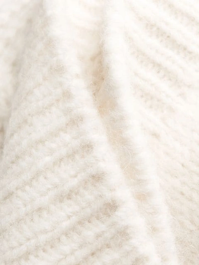Shop Closed Turtle Neck Knit Jumper In White