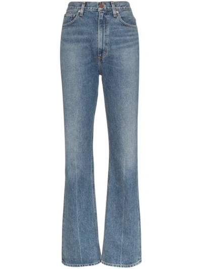 Shop Agolde Vintage Flared Jeans In Blue