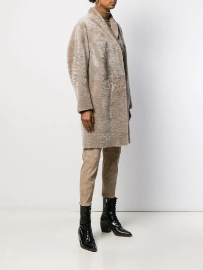 Shop Salvatore Santoro Oversized Coat In Neutrals