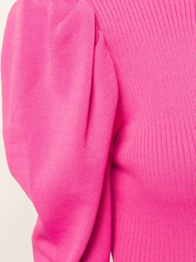 Shop Msgm Geraffter Body In 14 Pink