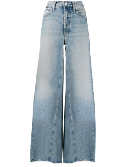 Shop Mother Enchanter High-rise Wide-leg Jeans In Blue