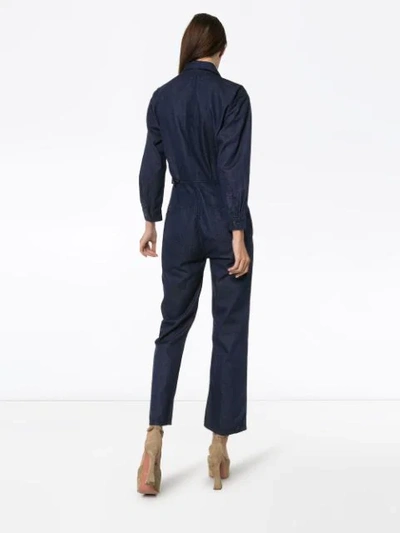 Shop 3x1 Joelle Denim Jumpsuit In Blue