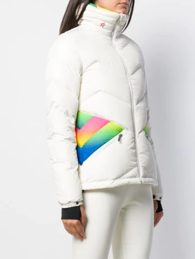 Shop Perfect Moment Apres Duvet Puffer Jacket In White