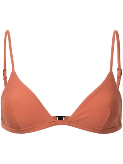 Shop Matteau Petite Bikini Top In Orange