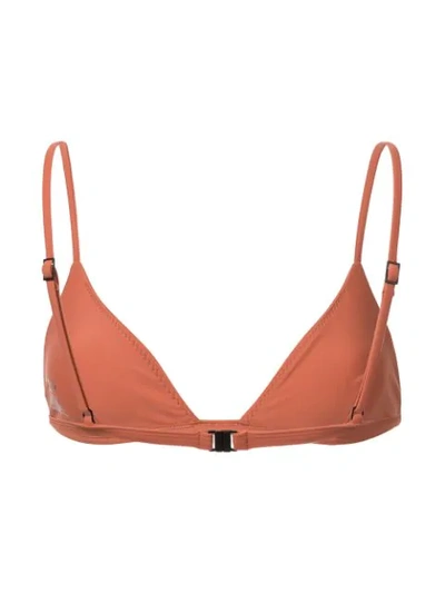 Shop Matteau Petite Bikini Top In Orange