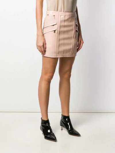 Shop Manokhi Minami Panel-seamed Skirt In Pink