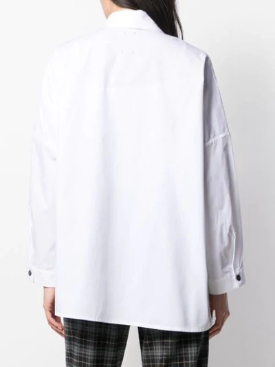 Shop Antonio Marras Loose-fit Patched Shirt In White