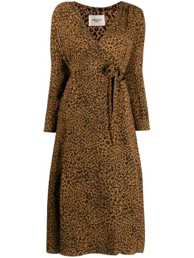 Shop Jovonna Alix Dress In Brown