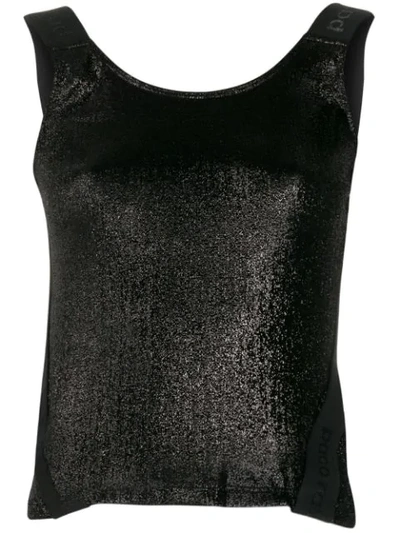 Shop Rabanne Logo Band Tank Top In Black